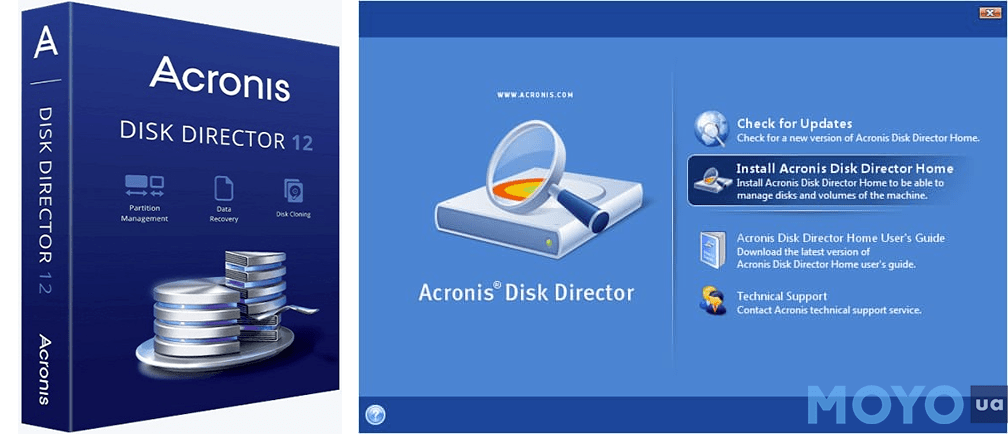 Acronis Disk Director восстановить диск