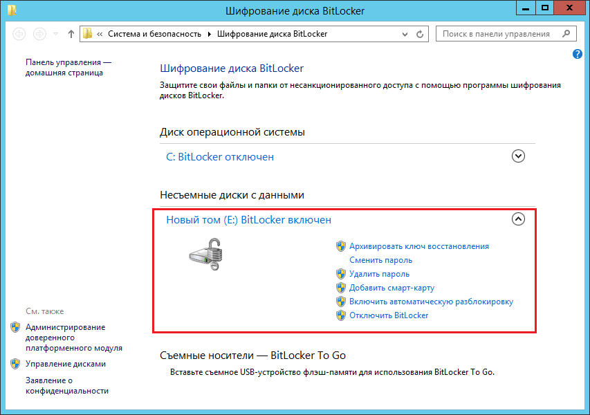 Bitlocker windows