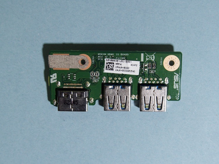 Asus n56vj 60nb0030-us1000 usb board