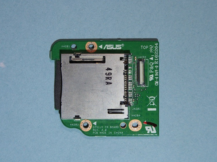 Asus g751jy 60nb06m0-cr1020 картридер плата ноутбука